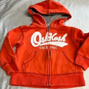 2T OshKosh B'gosh Orange Sweatshirt Hoodie
